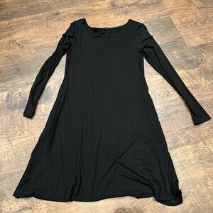 Source Unknown Classic Black Long Sleeve Dress